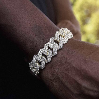 Bracelet Or 14 carats Cuban Link 14-16-18-20mm Frillz