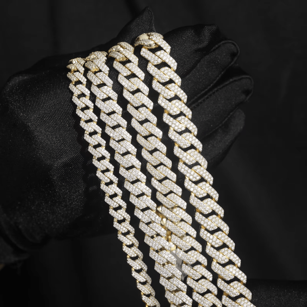 Chaîne Cuban Link Or 14 carats 8-10-12-14mm Frillz