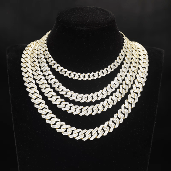 Chaîne Cuban Link Or 14 carats 8-10-12-14mm Frillz