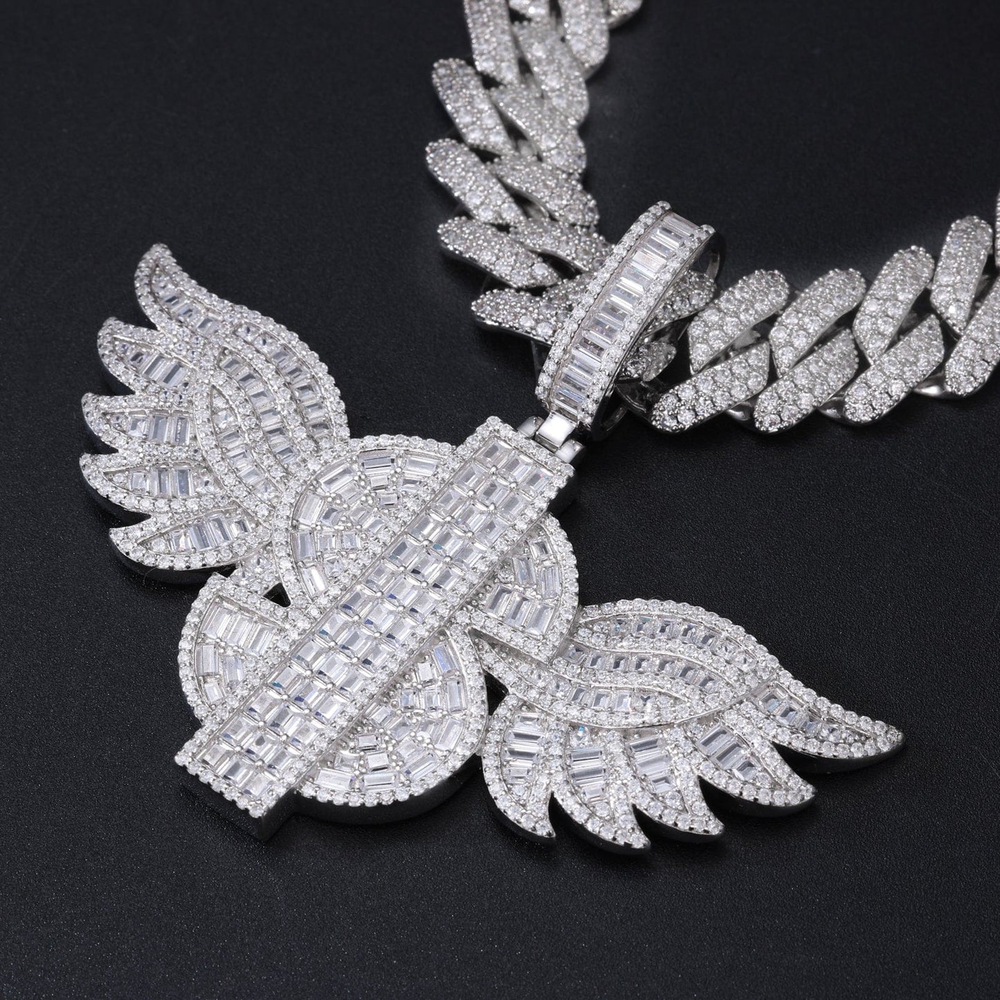 Pendentif Angel Wings Dollard | Moissanite Frillz