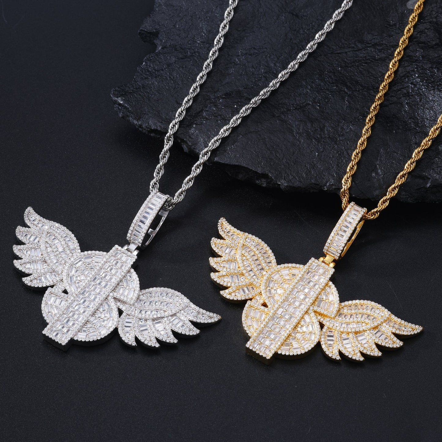 Pendentif Angel Wings Dollard | Moissanite Frillz