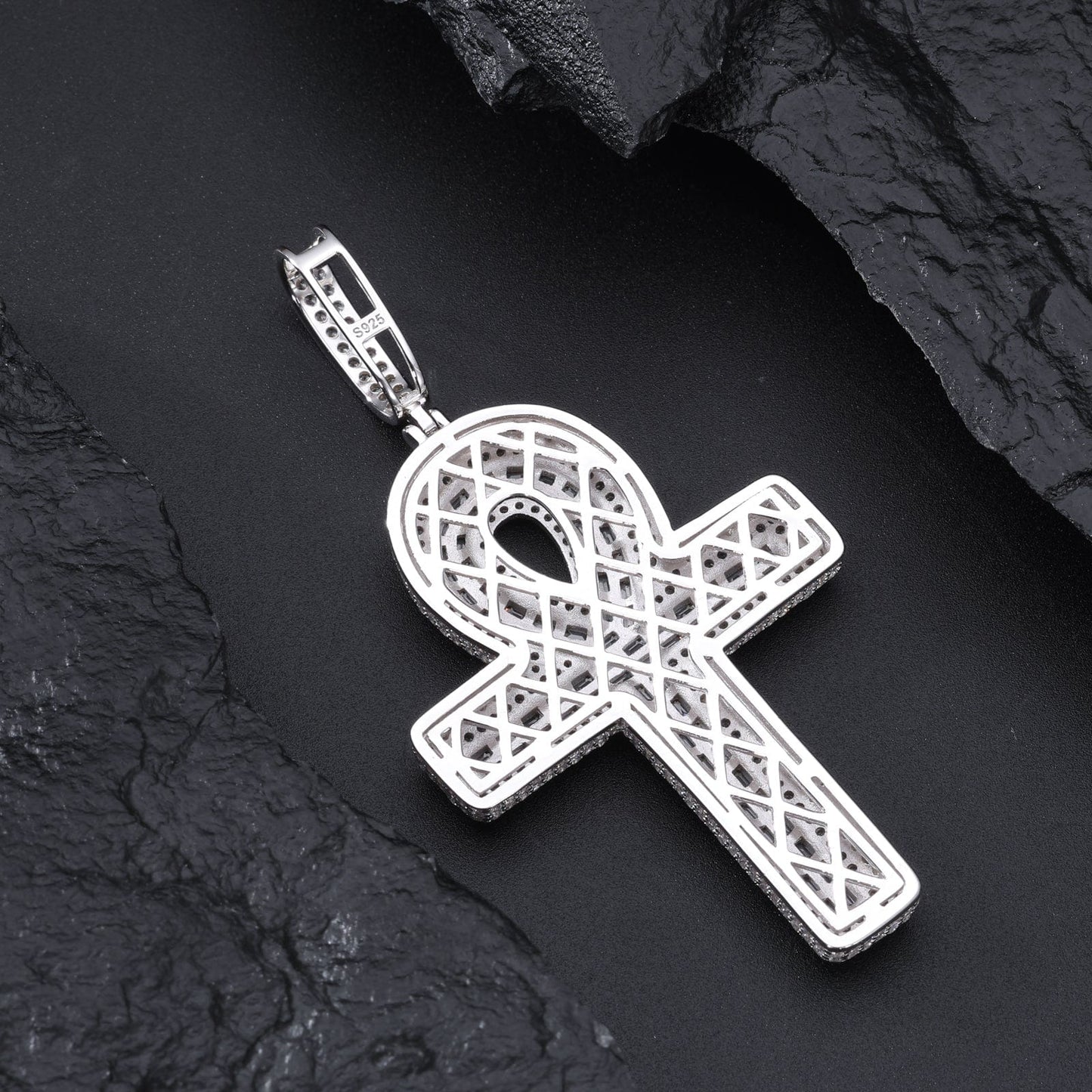 Pendentif Ankh Cross | Moissanite Frillz