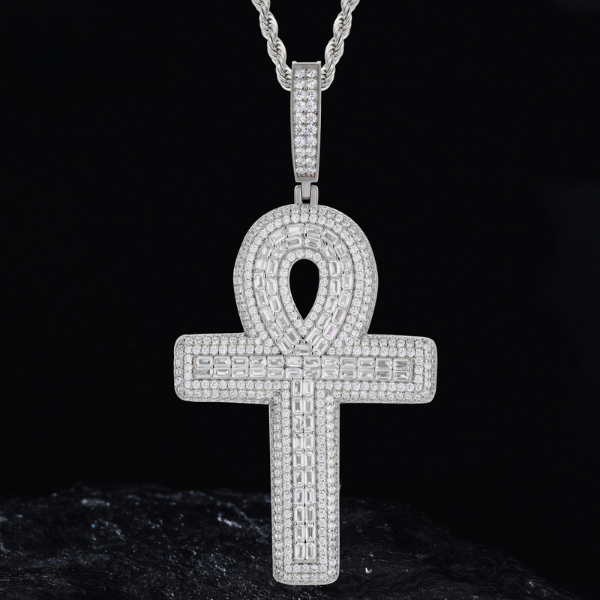 Pendentif Ankh Cross | Moissanite Frillz