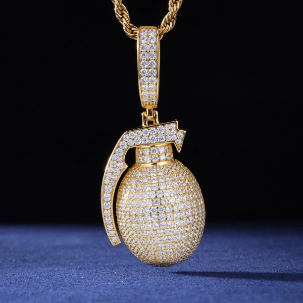 Pendentif Grenade | Moissanite Frillz